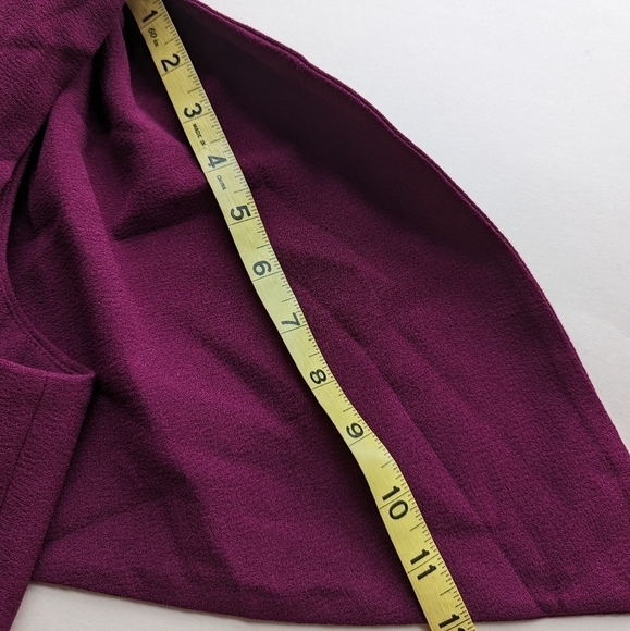 Dress the Population Tiffany Bow Shoulder One-sided Midi Dress Deep Plum- sz XXL - Picture 11 of 11